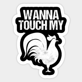 Funny Rooster Quote Sticker